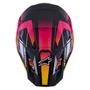 Capacete Motocross Off Road Alpinestars SM7 Rise Preto Amarelo Rosa