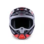 Capacete Motocross Off Road Alpinestars SM7 Rise Preto Cinza Vermelho