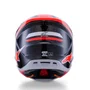 Capacete Motocross Off Road Alpinestars SM7 Rise Preto Cinza Vermelho