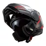Capacete Articulado LS2 Scope FF902 Hamr Preto Vermelho