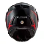 Capacete Articulado LS2 Scope FF902 Hamr Preto Vermelho
