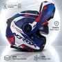 Capacete Articulado Norisk Ff345 Route Speedmax Azul Branco
