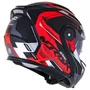 Capacete Articulado Norisk FF345 Route Speedmax Preto Vermelho Prata