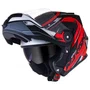 Capacete Articulado Norisk FF345 Route Speedmax Preto Vermelho Prata