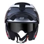Capacete Articulado Norisk FF345 Route Speedmax Preto Vermelho Prata