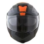 Capacete Articulado Norisk FF345 Route Stroke Preto Cinza Laranja