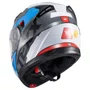 Capacete Articulado Texx Gladiator V3 Reisen Azul Vermelho Branco