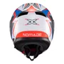 Capacete Articulado Texx Kratos Nomade Branco Azul Vermelho