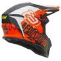 Capacete Off Road Asw Fusion 2.0 Dash Preto Laranja Branco