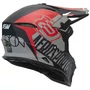 Capacete Off Road Asw Fusion 2.0 Dash Preto Vermelho Areia