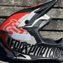 Capacete Off Road Asw Fusion 2.0 Dash Preto Vermelho Areia