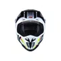 Capacete Off Road Asw R1 MIPS Neo Branco Preto Vermelho