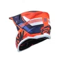 Capacete Off Road Asw R1 MIPS Neo Laranja Fluo Azul Branco