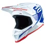 Capacete Asw Motocross R1 MIPS Prisma Branco Marinho