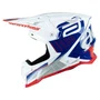 Capacete Asw Motocross R1 MIPS Prisma Branco Marinho