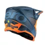 Capacete Asw Motocross R1 MIPS Prisma Cinza Escuro Laranja
