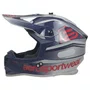Capacete Asw Motocross R3 Essence Azul Cinza Vermelho Branco