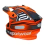 Capacete Asw Motocross R3 Essence Laranja Cinza Branco
