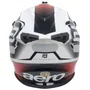 Capacete Asw Motocross R3 Pure Branco Preto Vermelho Amarelo