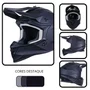 Capacete Off Road Asw R3 Solid Preto