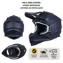 Capacete Off Road Asw R3 Solid Preto