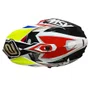 Capacete Asw Motocross R3 Takker Preto Branco Vermelho