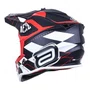 Capacete Off Road Asw R3 Victorious Preto Branco Vermelho