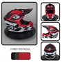 Capacete Off Road Asw R3 Victorious Preto Branco Vermelho