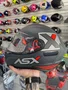 Capacete Fechado Asx Draken Concept Fosco Cinza Vermelho