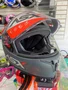 Capacete Fechado Asx Draken Concept Fosco Cinza Vermelho