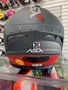 Capacete Fechado Asx Draken Concept Fosco Cinza Vermelho