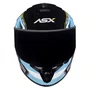 Capacete Fechado Asx Draken Pilot Preto Azul Amarelo