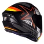 Capacete Fechado Asx Draken Pilot Preto Vermelho Amarelo