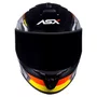 Capacete Fechado Asx Draken Pilot Preto Vermelho Amarelo