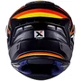 Capacete Fechado Asx Draken Pilot Preto Vermelho Amarelo