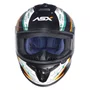 Capacete Fechado Asx Draken Thunder Preto Verde Laranja