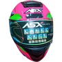 Capacete Asx Eagle SV Explorer Preto Rosa Prata