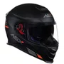 Capacete Fechado Asx Eagle SV Solid Preto Grafite Vermelho Fosco