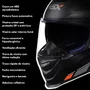 Capacete Fechado Asx Eagle SV Solid Preto Grafite Vermelho Fosco