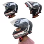 Capacete Articulado Axxis Gecko Capital B5 Sv Preto Branco Verm