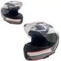 Capacete Articulado Axxis Gecko Capital B5 Sv Preto Branco Verm