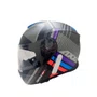 Capacete Fechado Axxis Gecko Epic B1 Sv Preto Cinza Fosco