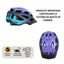 Capacete Bike Asw Fun Roxo Com Iluminação Segurança