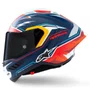 Capacete Fechado Alpinestars SR10 Pedro Acosta Azul Vermelho Branco