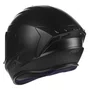 Capacete Fechado Asx Draken Solid Preto Fosco