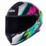 Capacete Fechado  Asx Draken Thunder Preto Rosa Tiffany