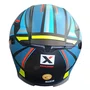 Capacete Fechado Asx Eagle SV Explorer Preto Azul Amarelo Fosco