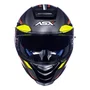 Capacete Fechado Asx Eagle SV Explorer Preto Grafite Amarelo Fosco
