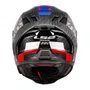 Capacete Fechado Ls2 FF807 Dragon Carbon Trax Azul Vermelho