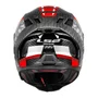 Capacete Fechado Ls2 FF807 Dragon Carbon Trax Vermelho